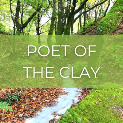 White clay stream with text 'Poet of the Clay'